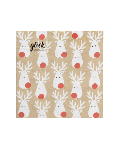 Napkin Terrific Reindeer Kraft