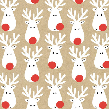 Napkin Terrific Reindeer Kraft
