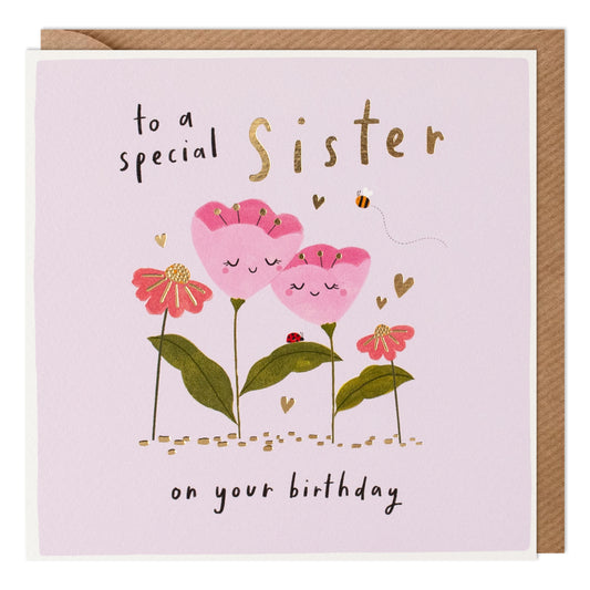 Special Sister Happy Birthday Card