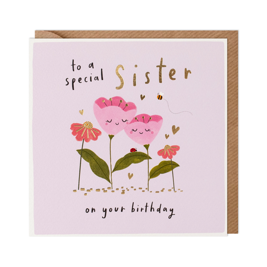 Special Sister Happy Birthday Card