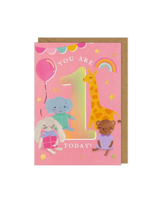 Age 1 Birthday Girl