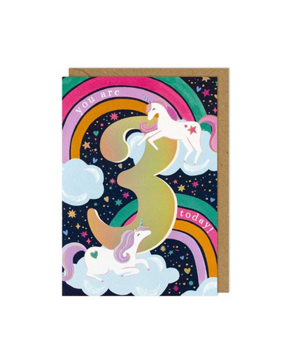 Age 3 Unicorns & Rainbows