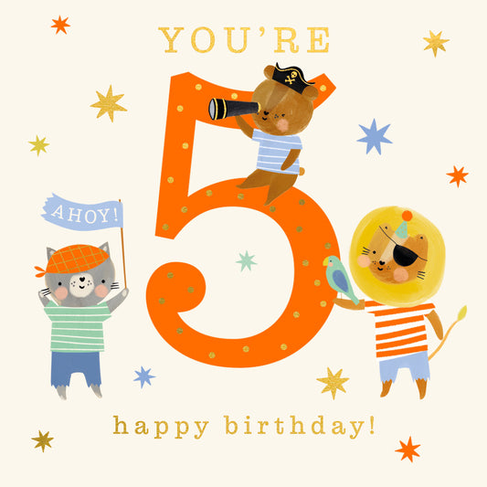 You're Five Birthday Card