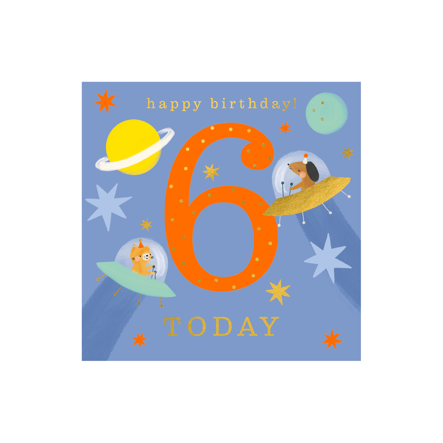 You're Six Birthday Card