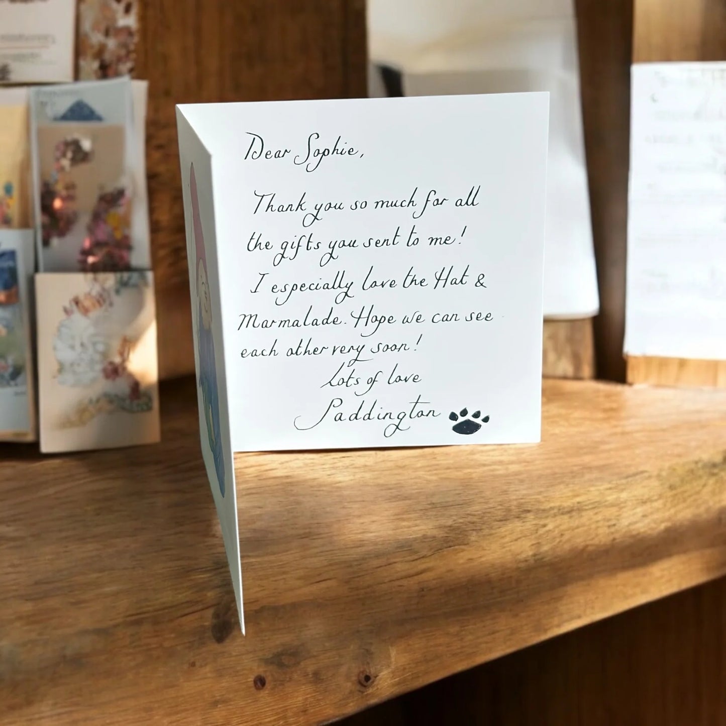 A Note from Paddington Card