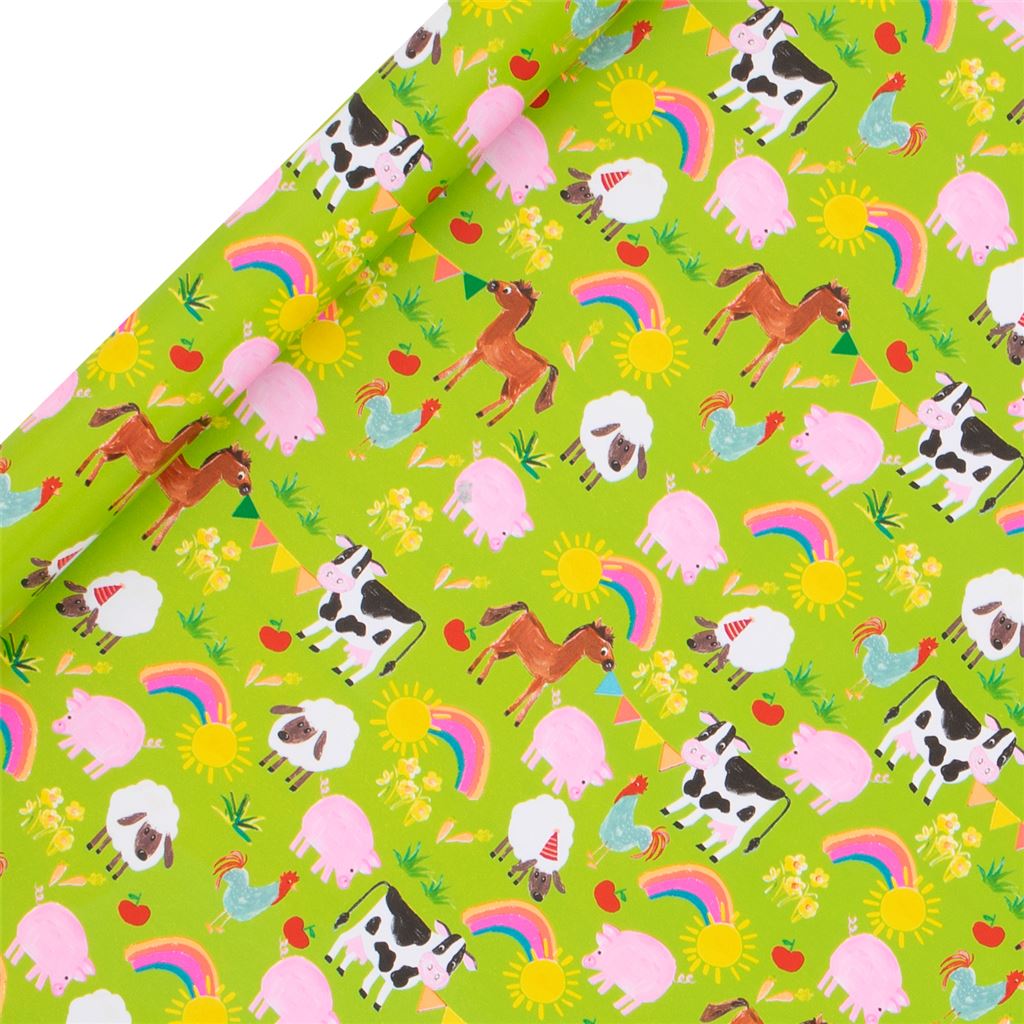 Roll Wrap 2m Farm Animals