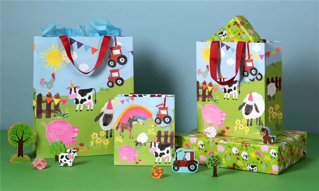 Roll Wrap 2m Farm Animals