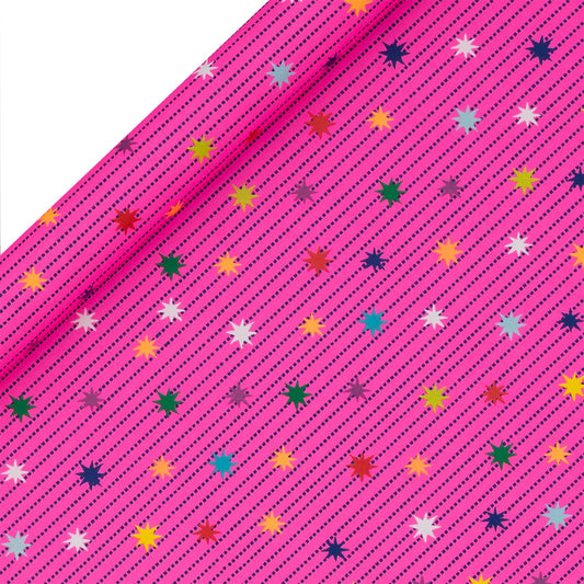 4m Star Garland Pink