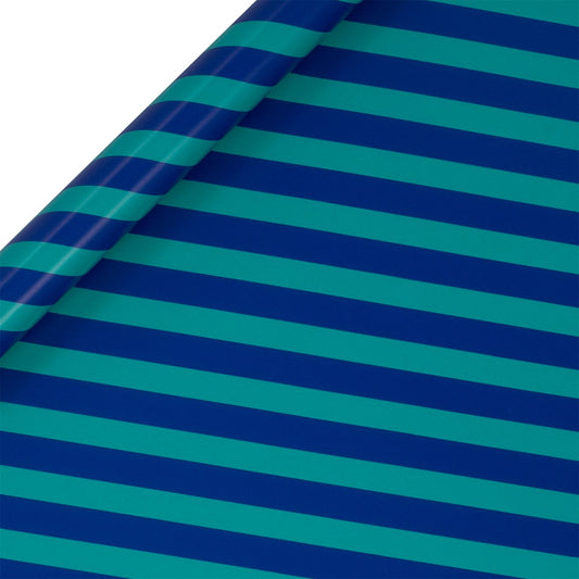 Roll Wrap 4m Cobalt Blue Stripes