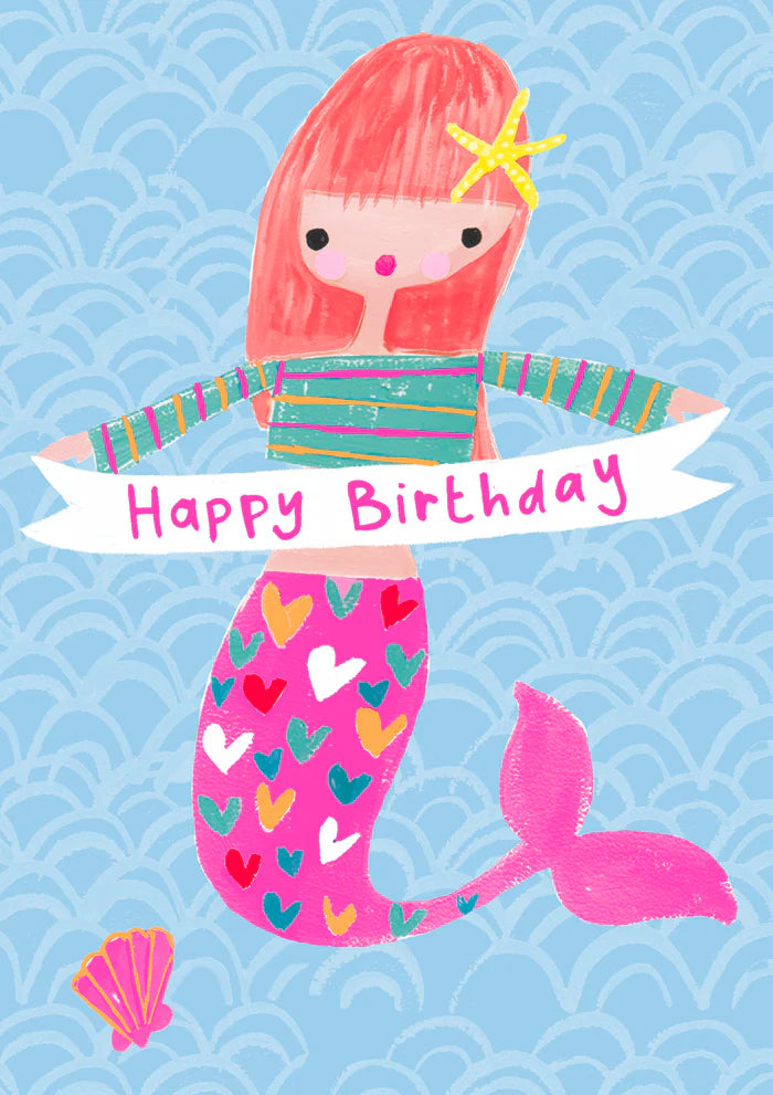 Card Birthday Mermaid