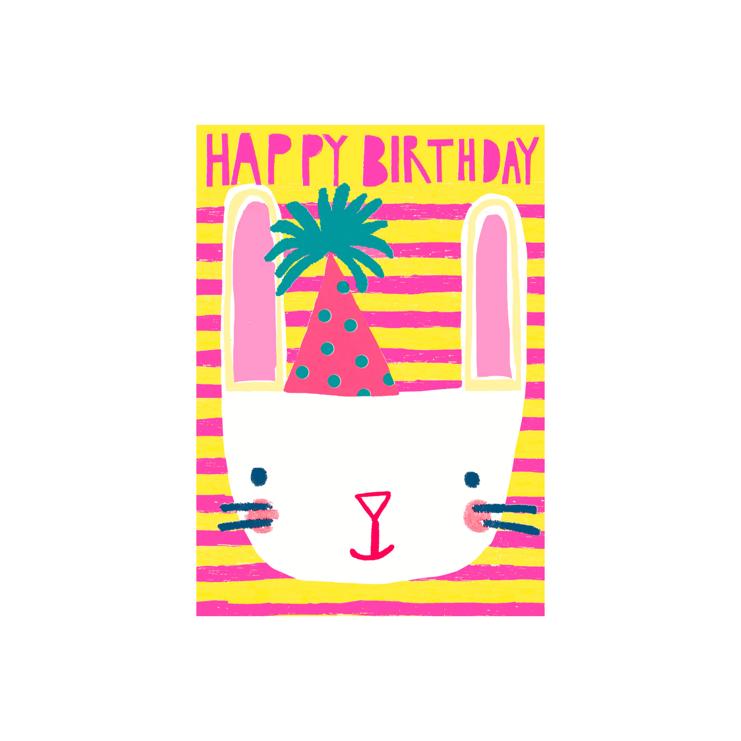 Bunny Happy Birthday Card
