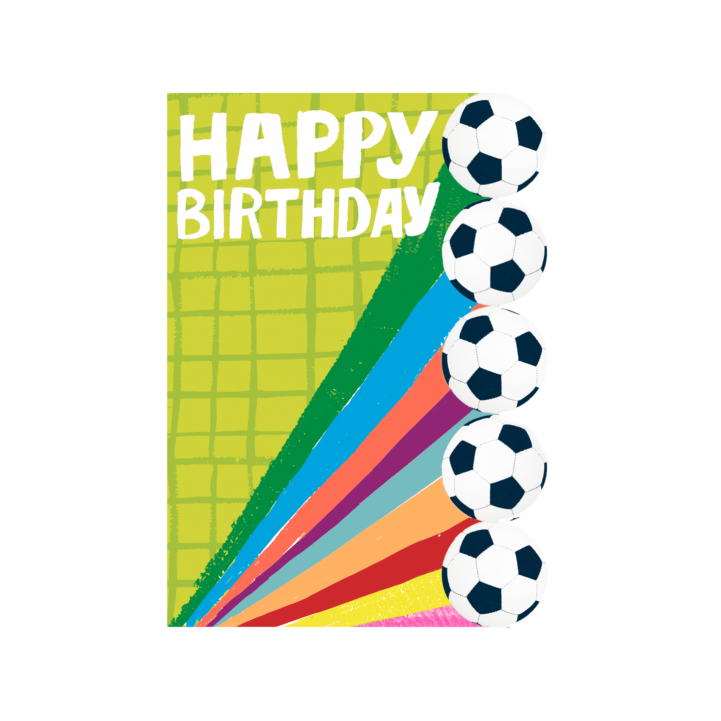 Sunshine Footballs Happy Birthday Card