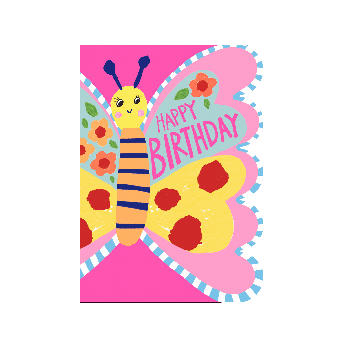 Sunshine Butterfly Happy Birthday Card