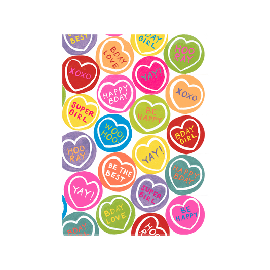 Sunshine Love Hearts Birthday Card