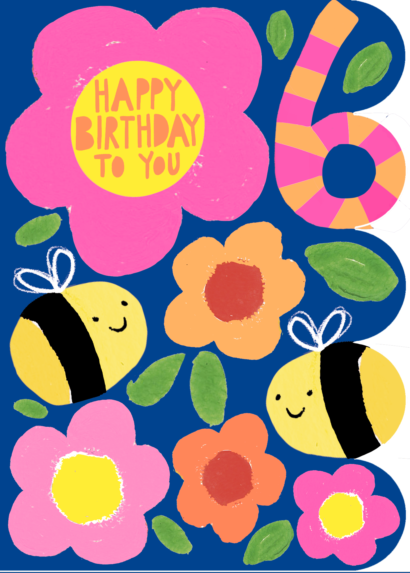 Sunshine Age 6 Birthday Card