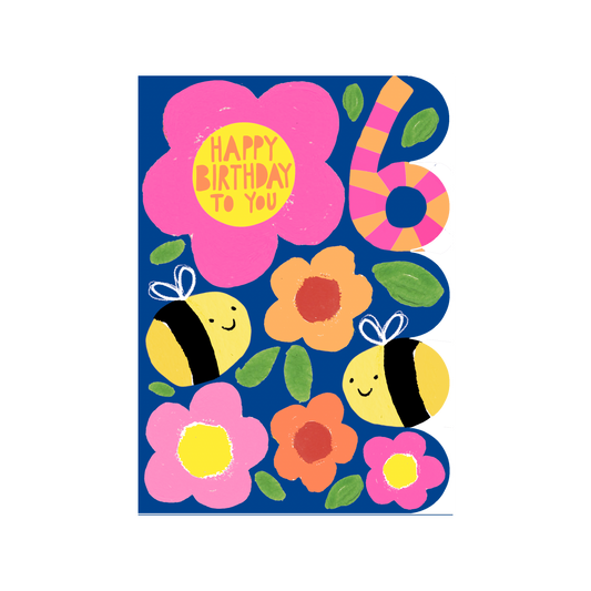 Sunshine Age 6 Birthday Card