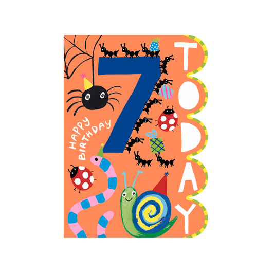 Sunshine Age 7 Insects Birthday Card