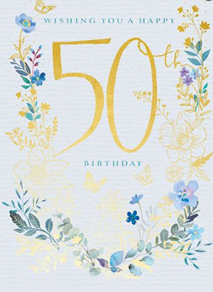 Card Birthday Age 50