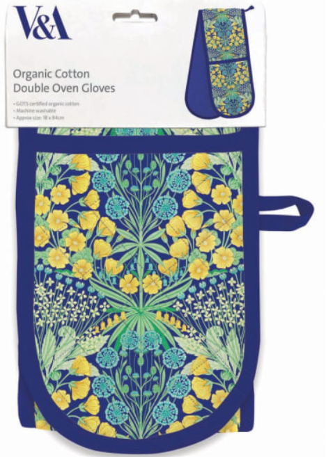 Mallow Pattern Oven Gloves