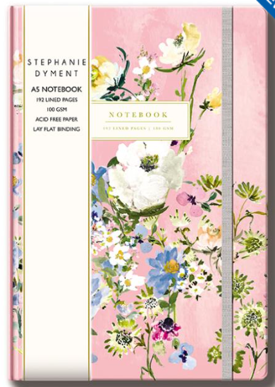 A5 Notebook Pink Floral