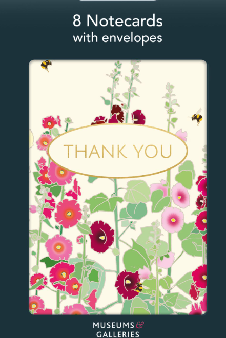 Hollyhocks Notecard Pack