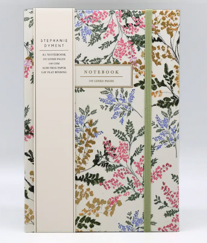 A5 Notebook Cream Floral