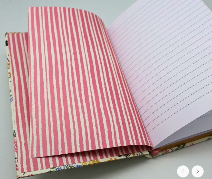 A5 Notebook Cream Floral