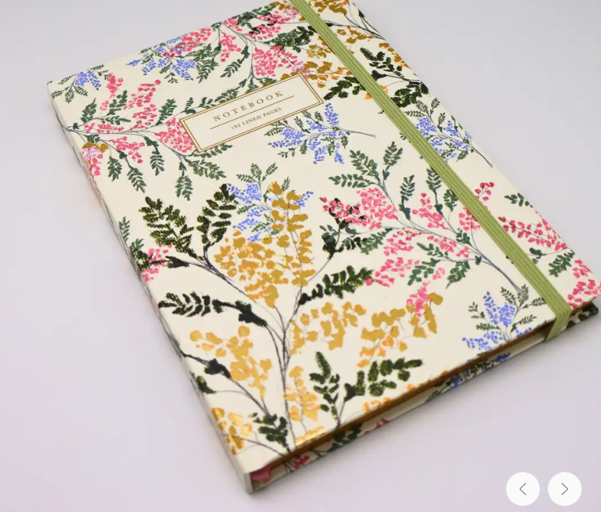 A5 Notebook Cream Floral