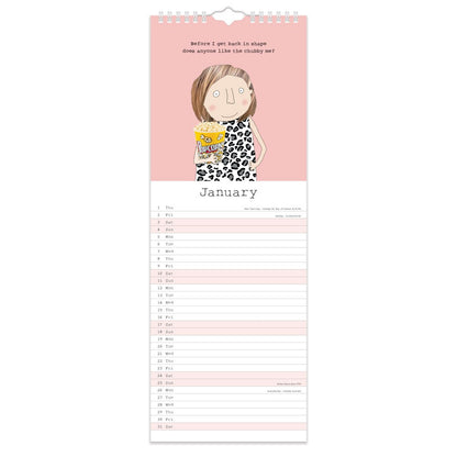 Slim Wall Calendar 2026