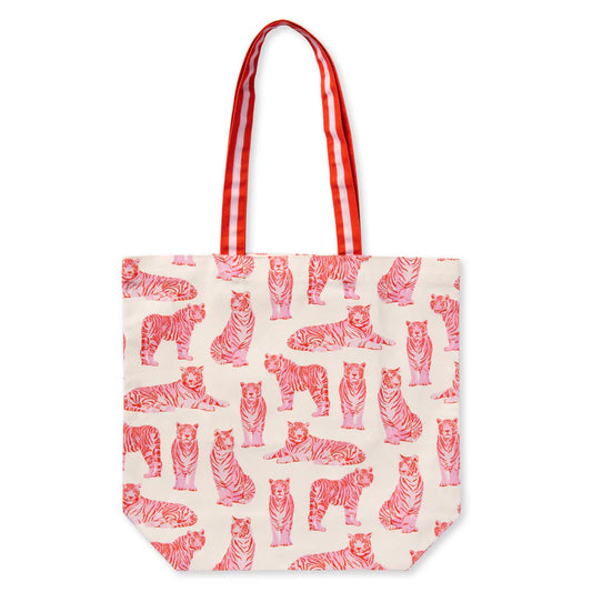 Pink Tigers Tote Bag
