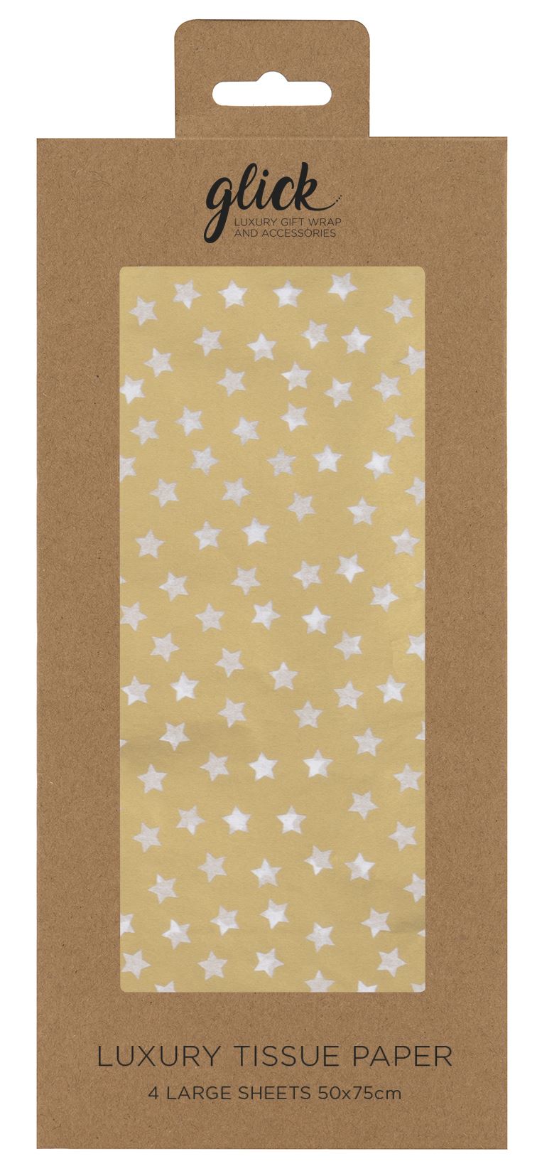 Tissue Wrap Stars Gold