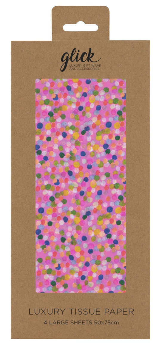 Tissue Spotty Pink