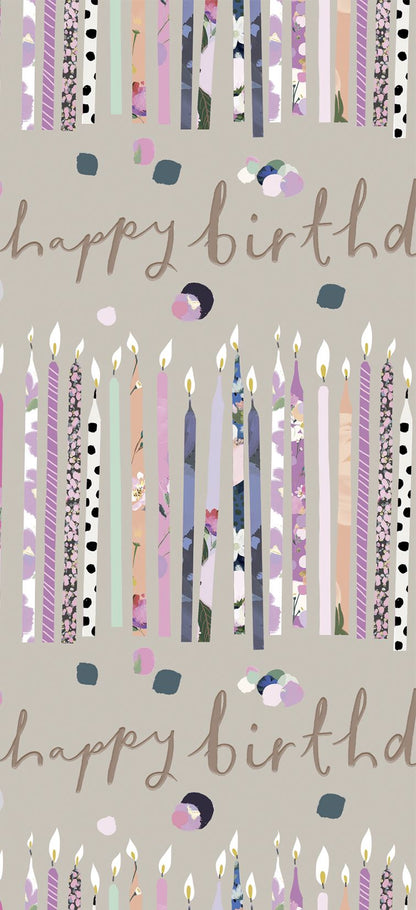 Tissue Wrap Birthday Candles