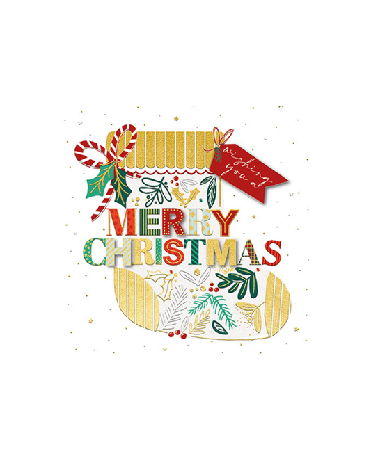 Card Seasonal Stocking