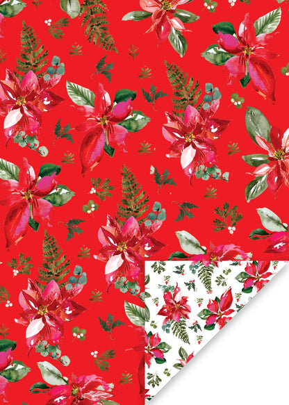 Flat Wrap Perfect Poinsettia