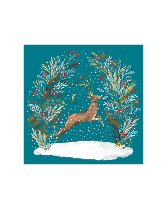Christmas Deer & Forest Deers Card Wallet
