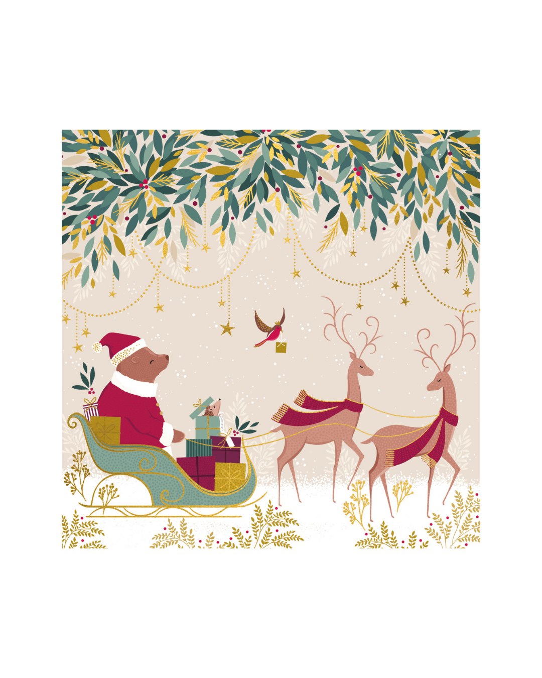 Woodland Tales Sara Miller Xmas Wallet Pk10