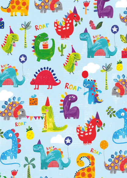 Dinosaurs Gift Wrap