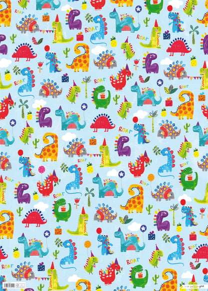 Dinosaurs Gift Wrap