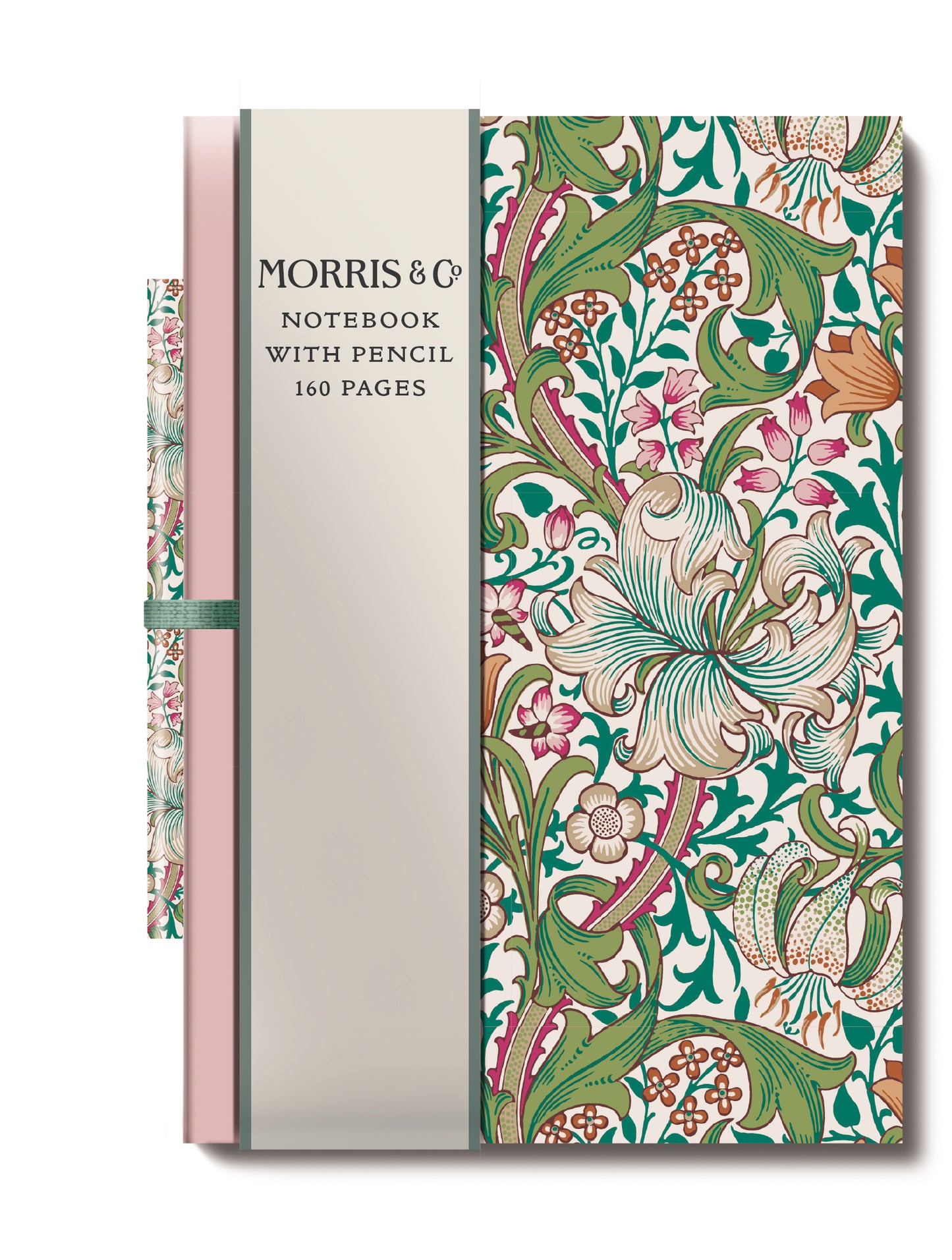 William Morris Mini Notebook & Pencil Set - Elegant and Compact