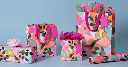 Neon Floral Gift Wrap