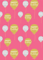 Birthday Balloons Gift Wrap