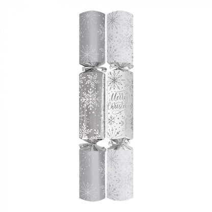 Large Silver Snowflake Crackers