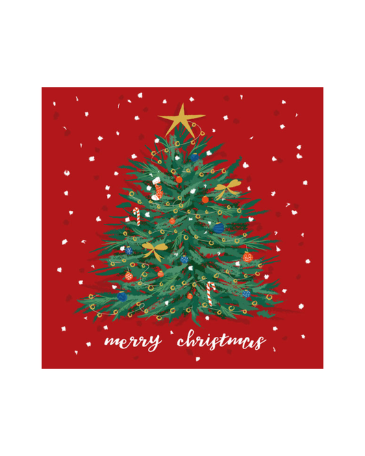 Christmas Tree On Red Charity Pk6 Rspca