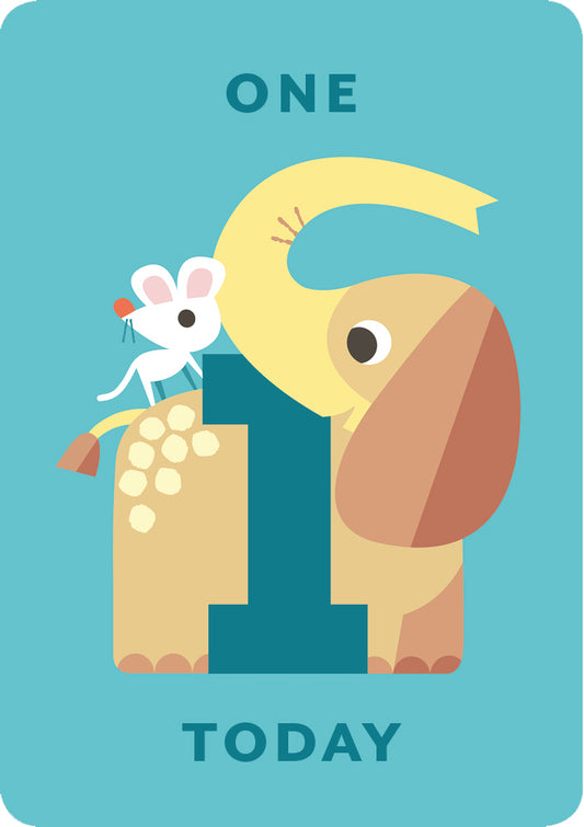 Zig Zag Zoo Age 1 Card