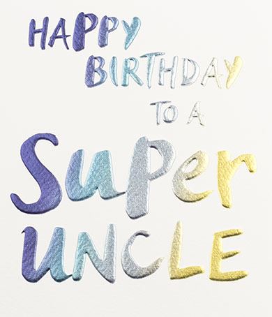 Card Birthday Uncle