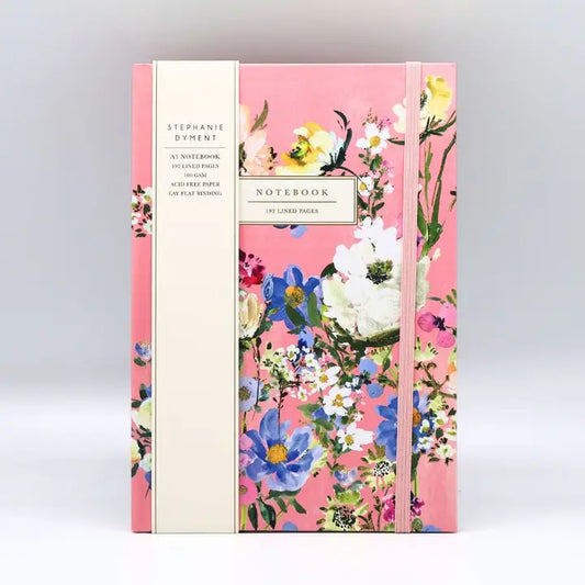 A5 Notebook Pink Floral