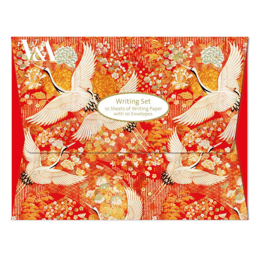 Japanese Cranes Writing Set