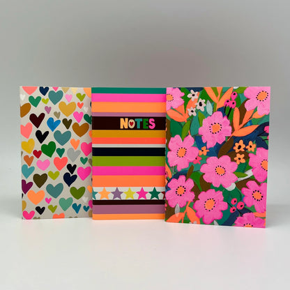 Set of 3 A6 Notebooks