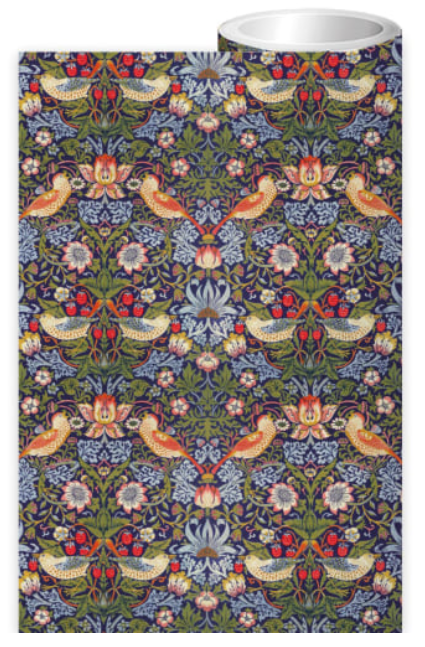 Gift Wrap Roll 3 Metre William Morris Strawberry Thief